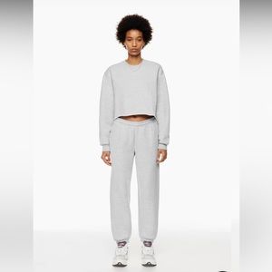 TNA sweatpants grey size XS fleece cozy gray